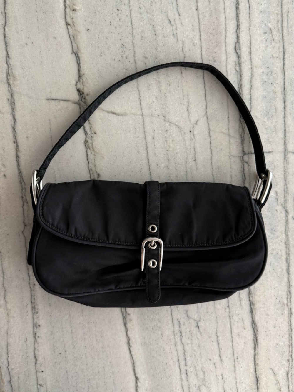 PRADA • Tessuto Nylon Top Handle Bag